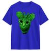 T-shirt Meme Gatto Alieno Verde Unisex 100% Cotone T-shirt Vintage Girocollo Maglietta Manica Corta Abbigliamento Regalo di Compleanno