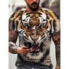 T-shirt 3D Men's Shirt Summer Short Sleeved Men's Pullover Shirt Plus Size T-shirt Casual Top Men's Clothing