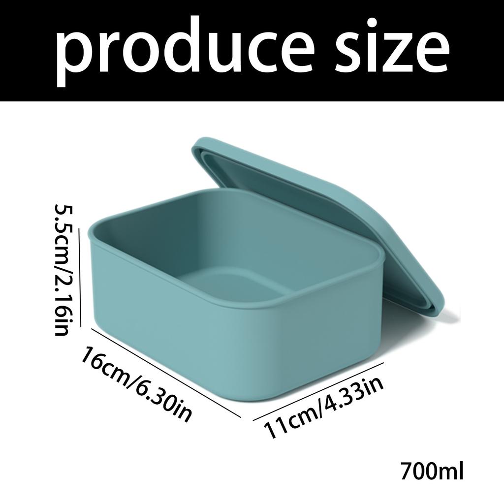 8pcs Sealed Microwaveable Food Storage Containers Silicone Materials Freezer Safe Dishwasher Friendly Portable for Home Office