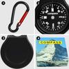 Mini Survival Compass with Carabiner Outdoor Camping Mountaineering Buckle Mini Compass Lightweight Portable Keychain Compass
