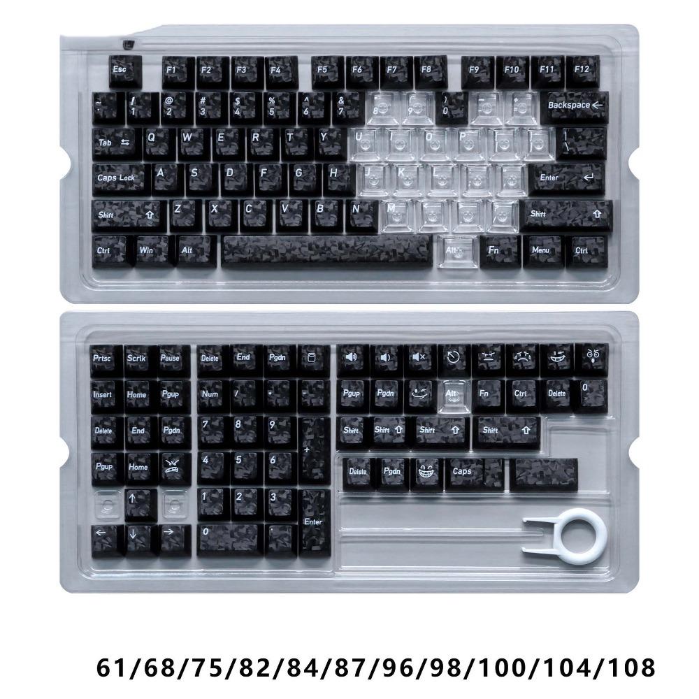 Set di Tasti Trasparente Ghiaccio Profilo Cherry Tasti PC Tastiera Meccanica