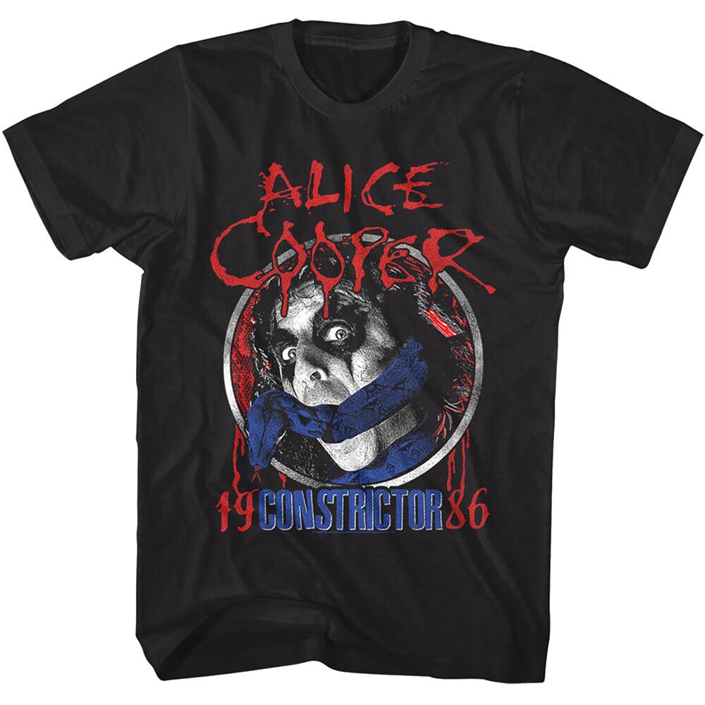 Alice Cooper Constrictor Tour 1986 Men's T Shirt Boa Python Snake Gimp Mouth