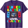 Kindergarten Level Complete Last Day of School Graduate Boys T-Shirt Sons Nephew Graduated Gift Short Sleeve Blouses Graphic Tee