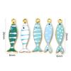 5-teilige Zinklegierung beidseitig emaillierte Fisch-Tier-Pailletten-Anhänger Goldbeschichtete Tier-Anhänger für DIY Schmuckherstellung