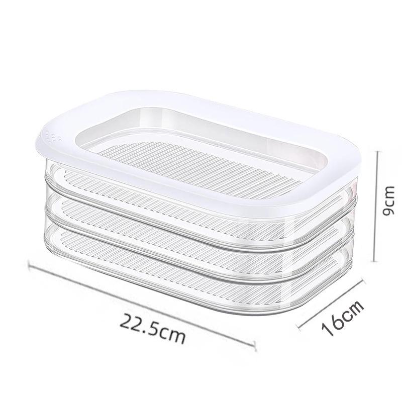 Food-Grade Transparent Refrigerator Storage Box – Large Capacity for Kitchen Organizing