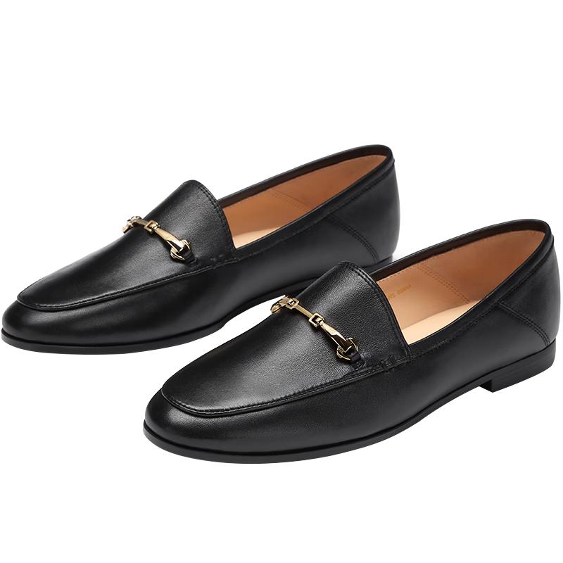 73Hours Cheese Bun Women s Flat Slip-On Loafers 36