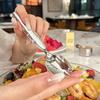 Stainless Steel Spoon Fork Children Spoon Fruit Fork Creative Cartoon Bear Fork Eating Spoon Baby Spoon Soup Spoon