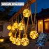 5/8/10m Solar String Lights Outdoor Waterproof Vintage Rope Hemp Fairy Lights for Gardens Fences Courtyards Weddings Parties
