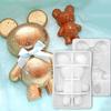 Animal Silicone Mold Cute Bear Mold Handmade Cake Baking Mold for DIY Kitchen