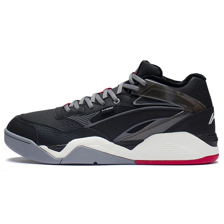 

Li Ning Ln Bbs Synthetic Leather Slip Resistant, Abrasion Resistant, Lightweight Mid top Sports Casual Shoes Men s AGCS319-3 41