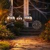 Unique Garden Art for Halloween Ghost Stake Rustic Yard Decor with Dandelion Accent Landscape Metal Sculpture Lawn Patio Flower Bed And Backyard