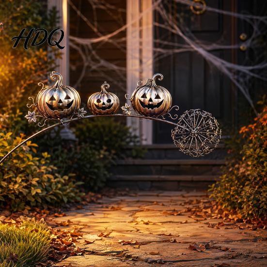 Unique Garden Art for Halloween Ghost Stake Rustic Yard Decor with Dandelion Accent Landscape Metal Sculpture Lawn Patio Flower Bed And Backyard