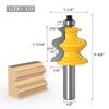 1PC Handrail Architectural Moulding Router Bit Woodworking Milling Cutter for Wood Bit Face Mill Tool - 6mm 1/4 8mm 1/2 12mm Shank