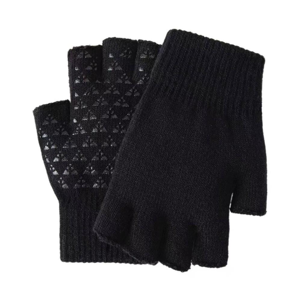 Warm Half Finger Gloves Non-slip Skiing Gloves New Driving Mittens  Unisex