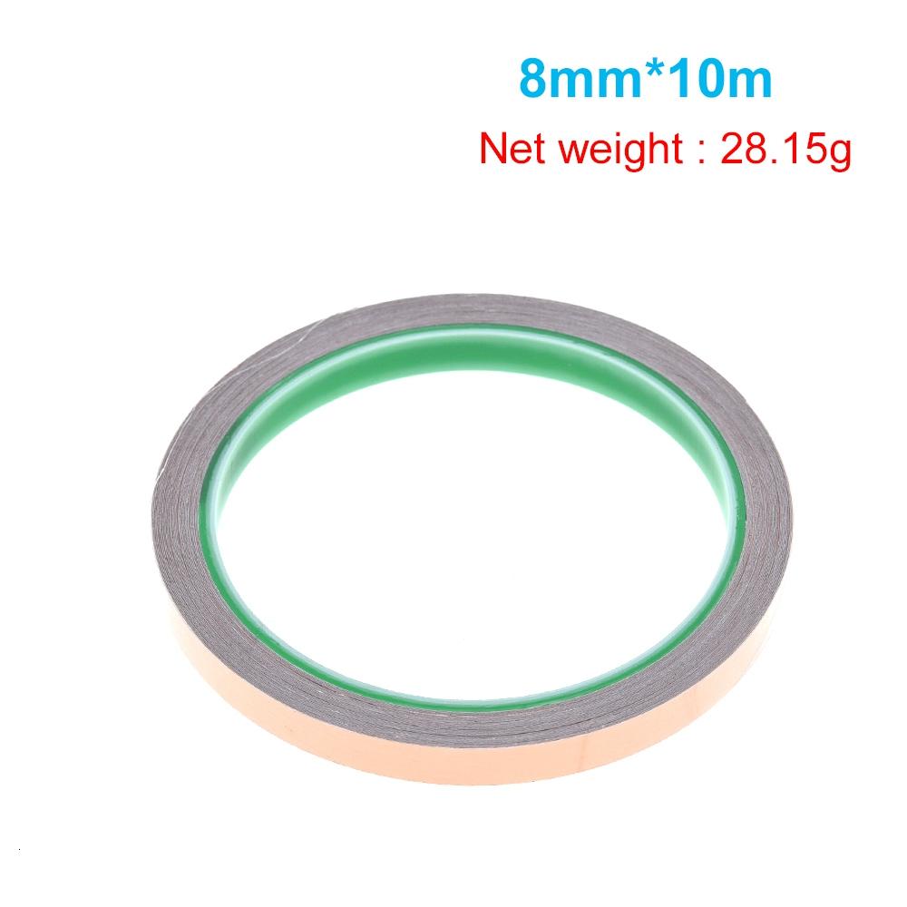 6-20mm Copper Tape Snail Adhesive EMI Shielding Conductive Adhesive Foil Tape for Stained Glass Paper Circuit Electrical Repair