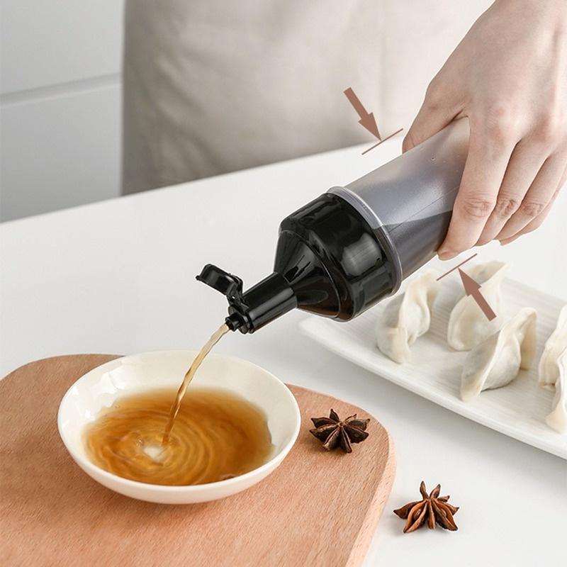 Butelka do przypraw 250 ml do wyciskania do kuchni/ Szczelne puste butelki na przyprawy/ Plastikowa na olej ocet