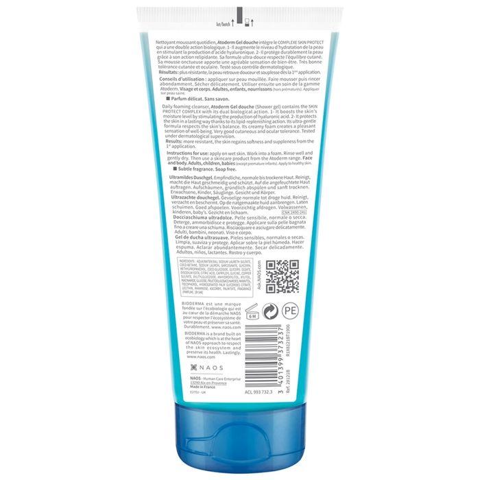 Gel Douche - Bioderma - Atoderm - 200ml - Peaux Sensibles - Sans Savon