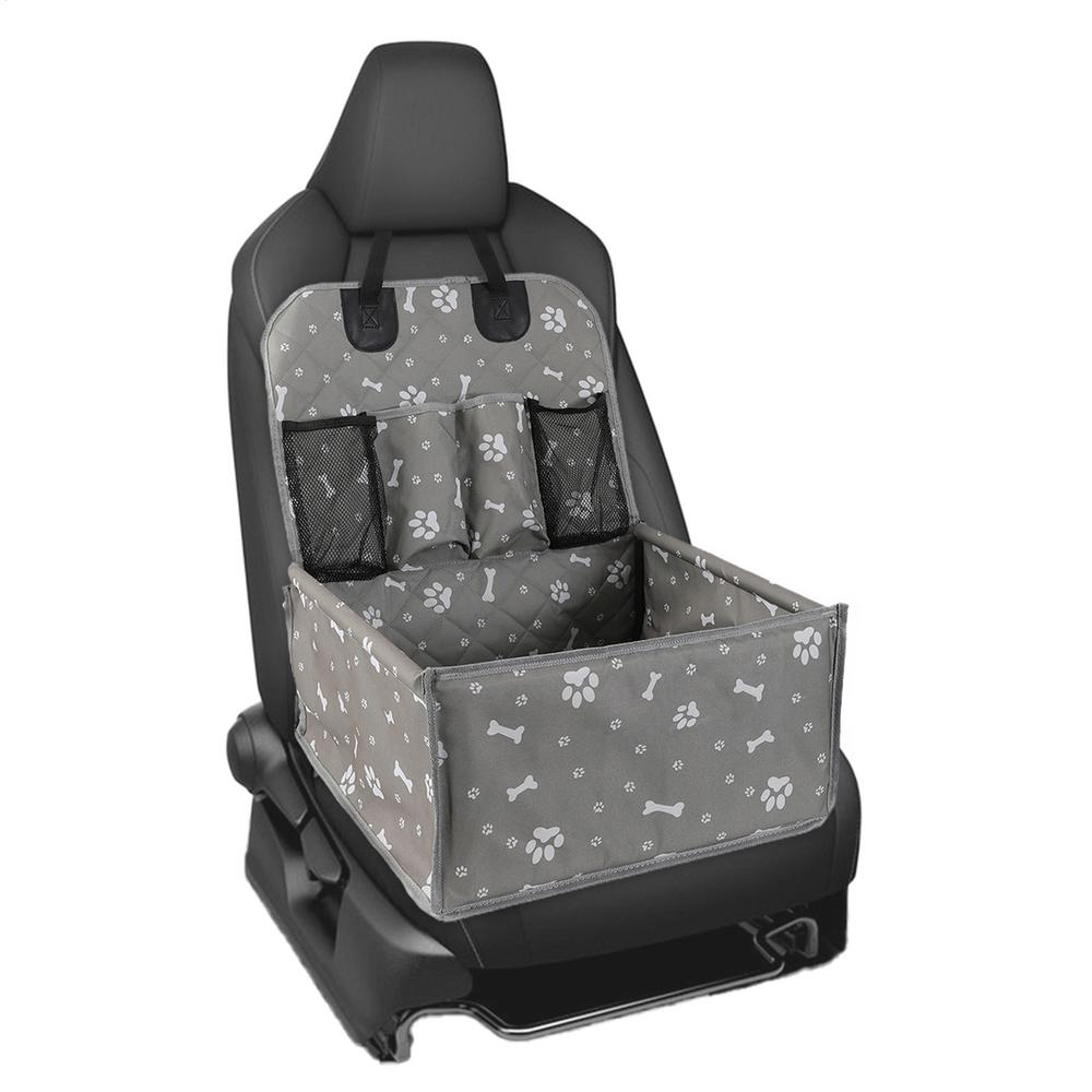 Black/Gray Dog Car Seat Cover Folding Hammock Pet Carriers Bag Basket Carrying for Cats Stable Foldable Travel Pet Dog Car Seat