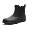 Regenschuhe Herren Gummischuhe Mittelschaft Rutschfest Wasserdicht Gummistiefel Wasserschuh Abdeckung Schuhe Anglerschuhe Autowäsche Arbeitskleidung Herren Gummischuhe