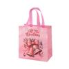 Christmas Nonwoven Gift Bag With Santa Claus Design - Reusable Holiday Candy Present Carrier 23x22x11cm