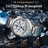 Luxury Business Male Watch Date Week Stainless Steel Tourbillon Men Clock Waterproof Automatic Mechanical Men's Watches