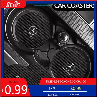 GLC GLB Car Supplies, Car Cup Bottle Holder, Non-slip Mat, Soft For Mercedes-Benz CLS GLC GLK W211 W221 W220 W163 W164 W203 W2