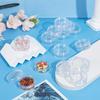 BENECREAT 24-Piece Set of 20ml Small Round Cases for Beads, Cosmetics, and Nail Art Parts, Refillable Containers, and Small Item Storage Boxes, Clear