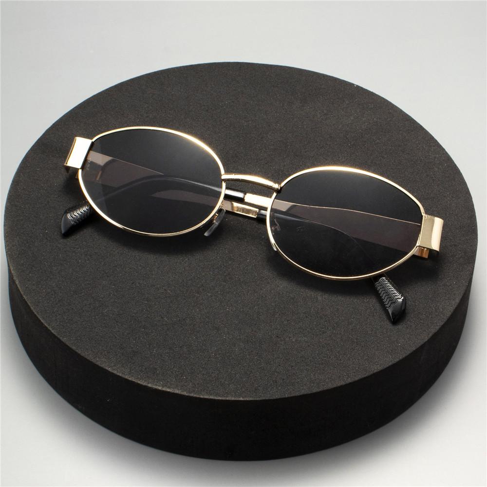 2PCS Vintage Punk Style Sunglasses Men Retro Round Metal Frame Women Sun Glasses Fashion Eyewear
