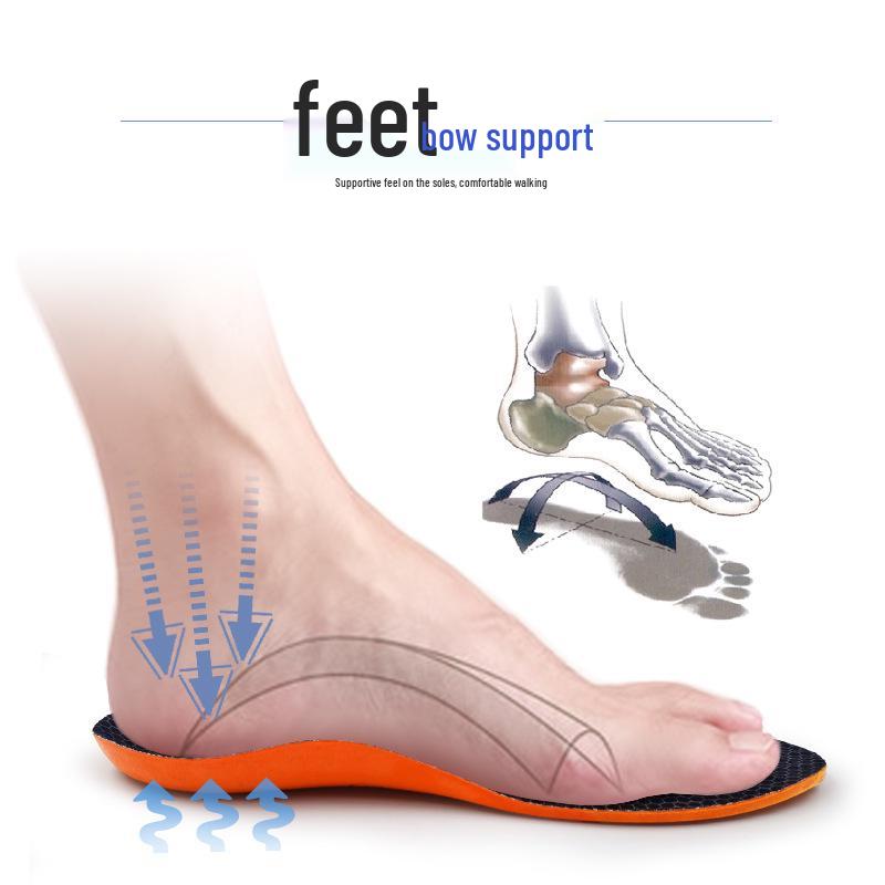 PU Full Arch Support Insoles for Plantar Fasciitis with Shock Absorbing Heel Pads for Men and Women