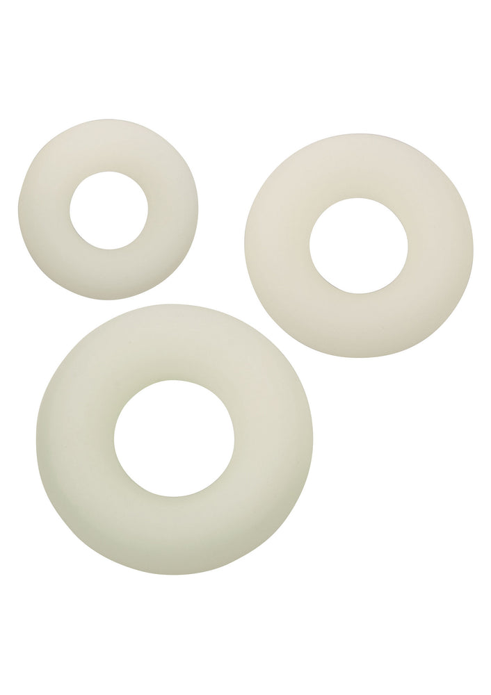 Pack de 3 Cockrings Phosphorescents ALPHA RING - alpha ring by Calextotics - Cockrings Flexibles