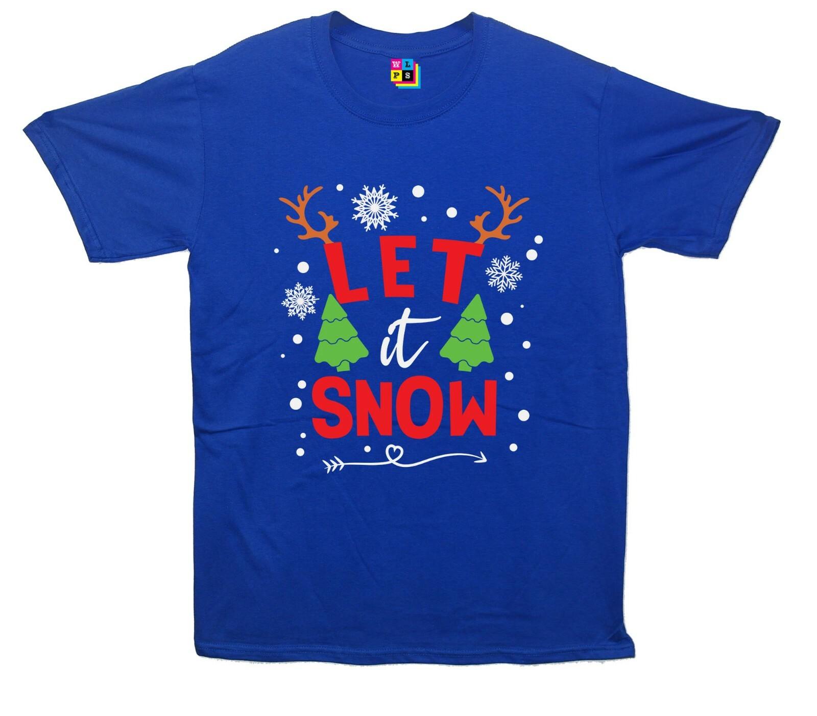 Let It Snow Christmas Printed T-Shirt S