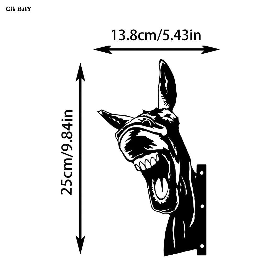 Metal Garden and Interior Silhouette Art Donkey