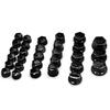 8-20mm screws 30pcs/set Motorcycle Screw Nut Caps Motorbike Bolt Cover Decoration fit for Yamaha Kawasaki Honda Black