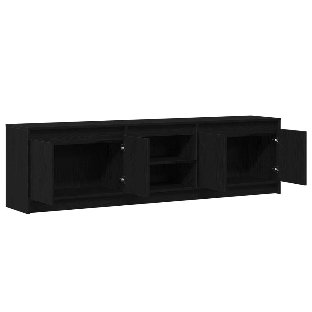 TV Units 2 pcs Black 180 x 34 x 50 cm Engineered Wood