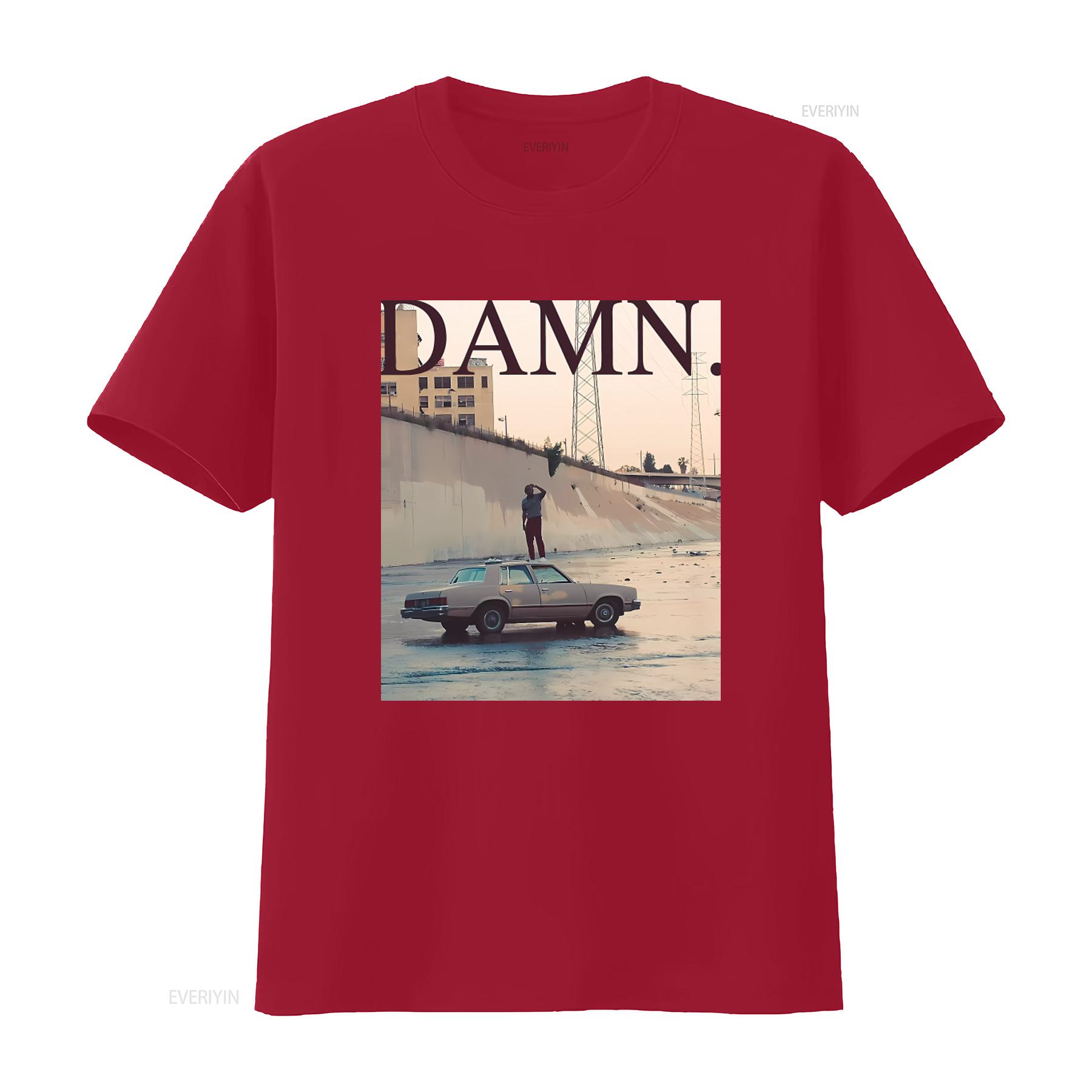 

Kendrick Lamar DAMN T shirt Stylish Design for Fans vintage Washed Comfortable graphic Soft fashion Slightly Breathable S