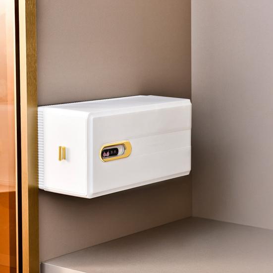 Yousheng Socks Bra Organizer Box Multiple Compartments Easy To Install Wall Mount Self Adhesive Underwear Storage Box Pull-out Closet Organizer