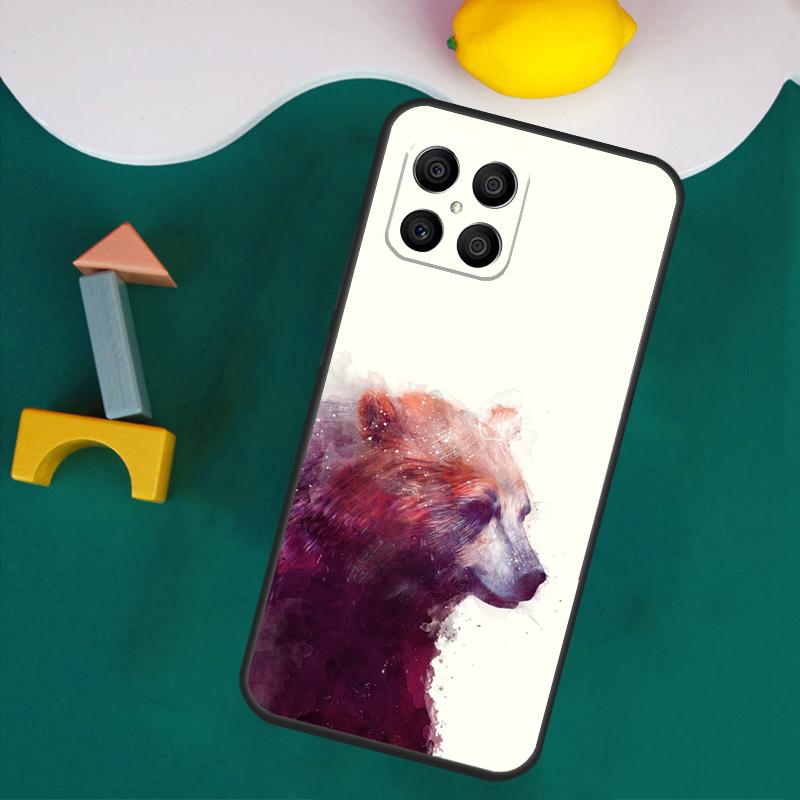 Cute Cartoon Bear Case For Honor 200 Lite 50 70 90 X9a X8a X8 X9 X8b X9c X9b Honor Magic 5 6 Pro 7 Lite Cover