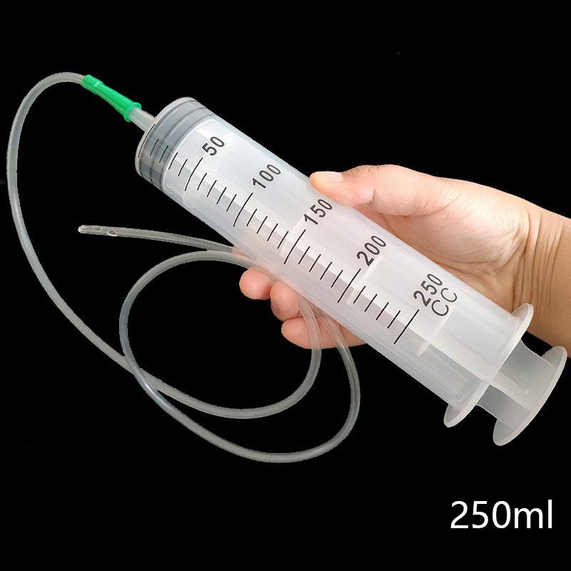 100/300/550ml Large Capacity Syringes Oil Pump With 1m Hose Pet Feeding Measuring Pump Hydroponics Nutrient Big Syringe