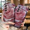 Phone Case: 2D flat, fits Samsung Galaxy A34 A35 M05 M06 S20 S22 S21 FE Plus 5G, close-up of pink rose, perfect Christmas and Halloween holiday gift