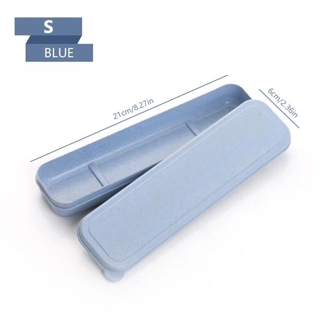 21/24 cm PP Bærbar Reisebestikk Oppbevaringsboks Etui Matservise Kjøkkengaffel Skjeboks For Barn Skolebestikk