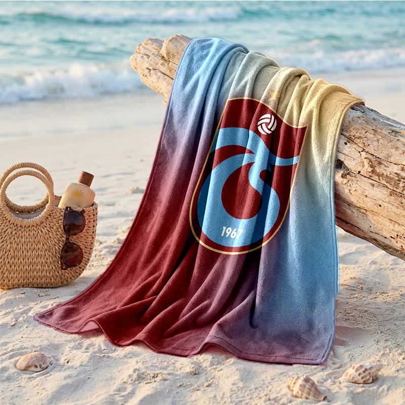 Trabzonspor FC Print Mikrofaser Strandtuch Schnelltrocknend Saugfähig Großes Handtuch für Strand Schwimmen Reisen