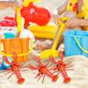 4Pcs Entertainment Smooth Edges Burr-free Simulation Lobster Model Boys Girls Pull Cord Toys