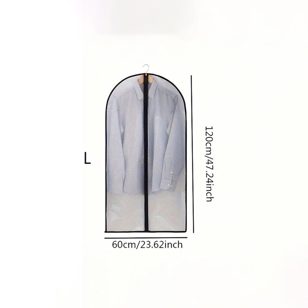 

1pc Transparent Dust Cover for Clothes, Hanger Cover with Zipper, Waterproof, Clothes OrganizerHousehold Dust Cover Coat Suit