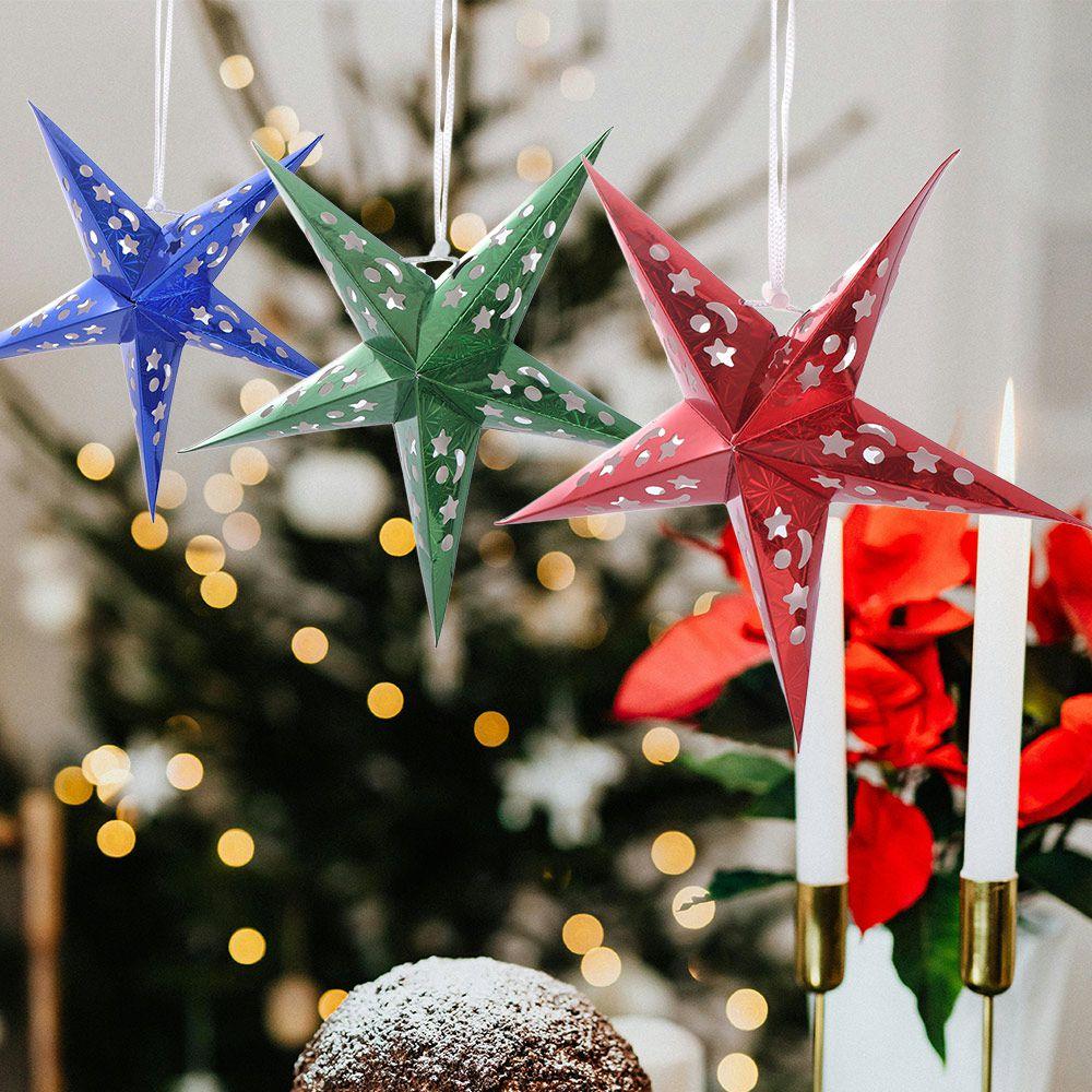 Multi Colors Paper Lantern DIY Home Garden Lamp Covers Christmas Decoration Stars Lampshade Ornaments Hanging Lights Decoration