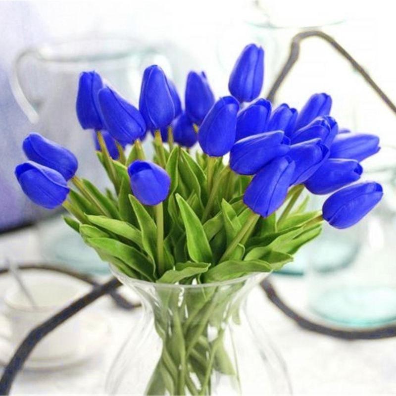 1pcs New Handmade Tulip Wedding Bouquet Brooch Bridal Bridesmaids Flowers Home Decor