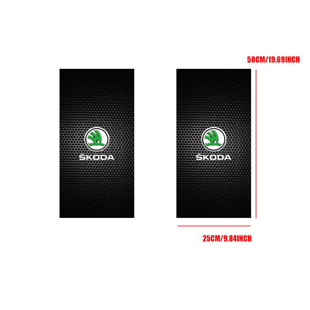 2Pcs Car Center Pillar Stickers BC Column Protective Decals For Skoda Rapid Fabia Octavia Roomster Yeti Superb VRS Scala Kodiaq Zao466
