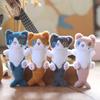 Adorable Plush Cat Keychain With Super Soft Short Plush And Pp Cotton Filling 20cm