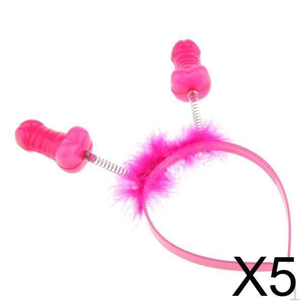 

5x Headband Girls Accessories 11cm Dia. Hair Band Favors Rosy