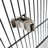 2 Pezzi Porta Cibo per Uccelli Pappagallo Pet Pinza per Frutta Verdura Dispositivo Alimentatore Pinza a Morsetto Durevole Accessorio per Gabbia per Uccelli Domestici.