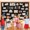 Boho Affirmation Station Bulletin Board Set Positive Posters for Classroom Decor Motivational Affirmations Accents Cutouts for Back To School